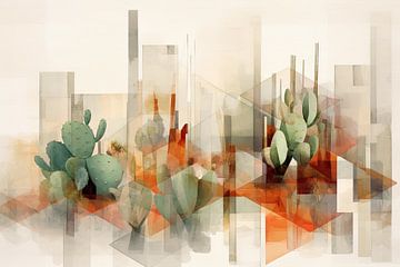 Cactus abstract van Bert Nijholt