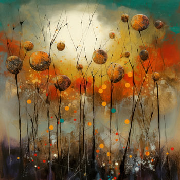 Peinture fantaisiste de cercles