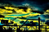 Old coal crane in Offenbach