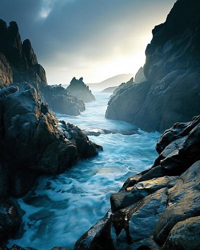 On the road by the sea