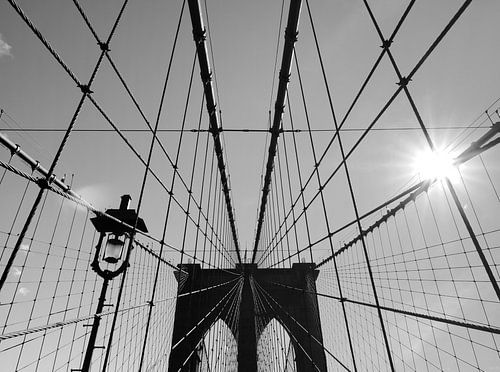 New York sunshine over Brooklyn Bridge