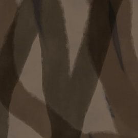 Modern abstract art. Shapes and lines in earth tones by Dina Dankers