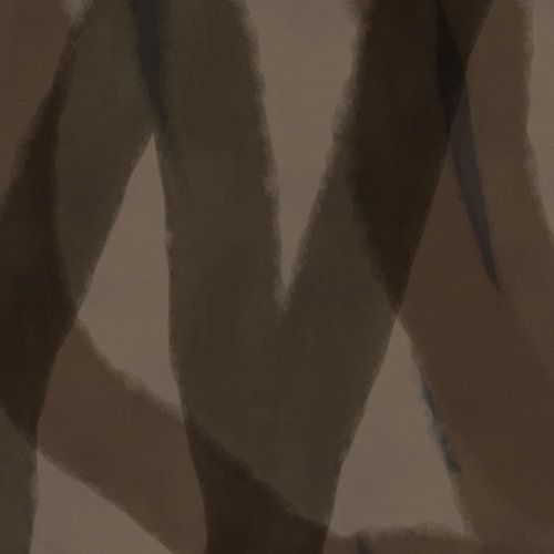 Moderne abstracte kunst. Vormen en lijnen in aardetinten