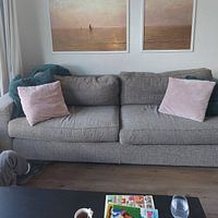 Klantfoto: Zonsondergang, Hendrik Willem Mesdag (gezien bij vtwonen), als behang