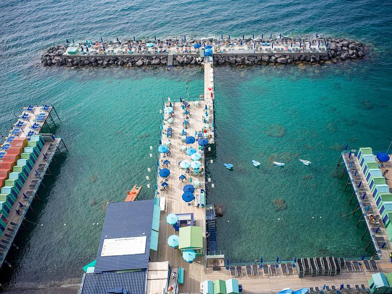 Sorrente - Spiaggia Pubblica Sorrento vue du ciel par t.ART