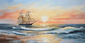 Malerei klassisches Schiff