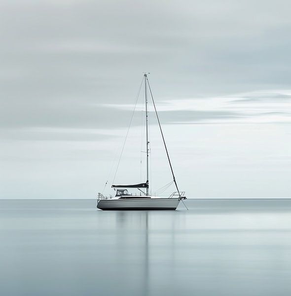Boot in een rustige baai van fernlichtsicht