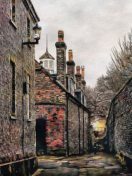 Down The Alleyway Lewes Engeland van Dorothy Berry-Lound