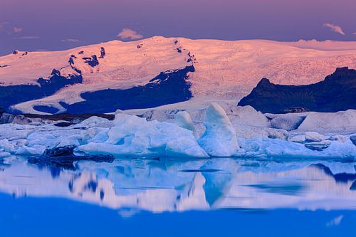 Zonsopkomst Jokulsarlon, IJsland
