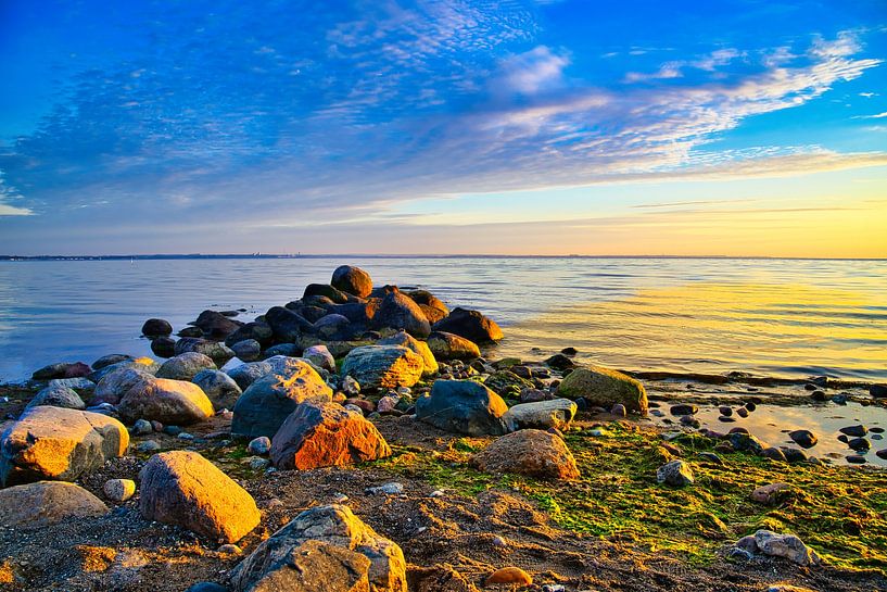 Lever de soleil sur la mer Baltique à Timmendorfer Strand par Andreas Völkel
