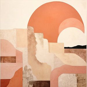 Hemisphere | Abstrakter Pfirsich Fuzz