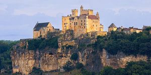 Panorama von Château de Beynac in Beynac-et-Cazenac, Frankreich