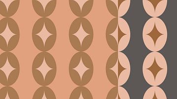 70s Retro boho kunst V van Dina Dankers