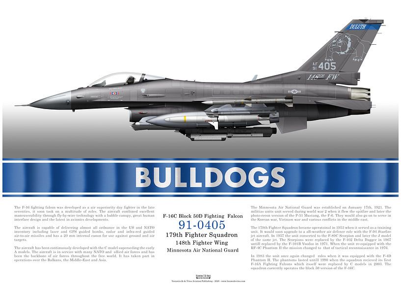 F-16C 91-0405 Minnesota Air National Guard by Lieuwe de Vries
