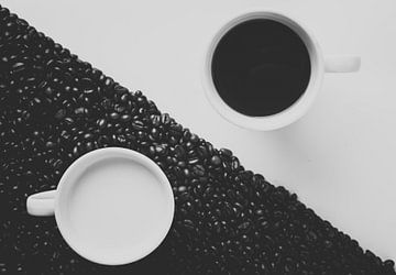 Milk and coffee by Fela le Blanc