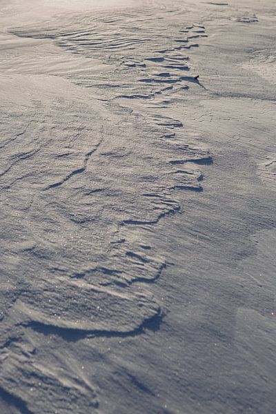 détails de la neige, photo de nature, norvège par Marije Baan
