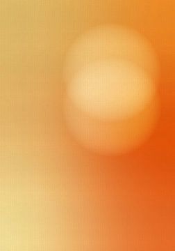 Retro jaren 70 neon kunst. Warme oranje gloed van Dina Dankers