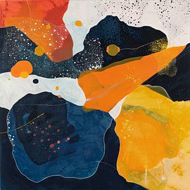 Colourful dynamics - abstract composition by Poster Art Shop