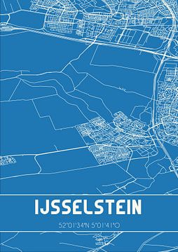 Blauwdruk | Landkaart | IJsselstein (Utrecht) van Rezona