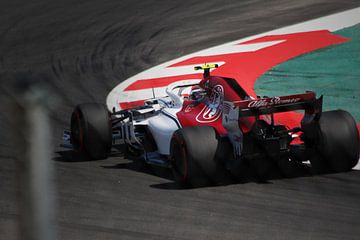 Charles Leclerc - Alfa Romeo Sauber - Formule 1 Spanje 2018 van Charrel Jalving