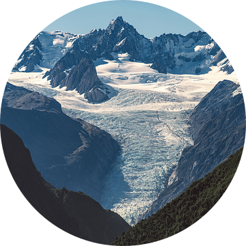 Nieuw-Zeeland Mount Tasman en Fox Glacier van Jean Claude Castor