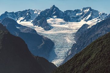 Nieuw-Zeeland Mount Tasman en Fox Glacier van Jean Claude Castor