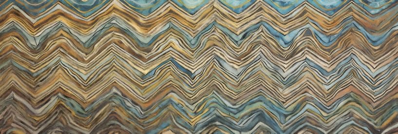 Waves of Blue and Gold by Whale & Sons