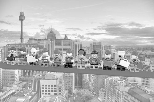 Lunch atop a skyscraper Lego edition - Sydney