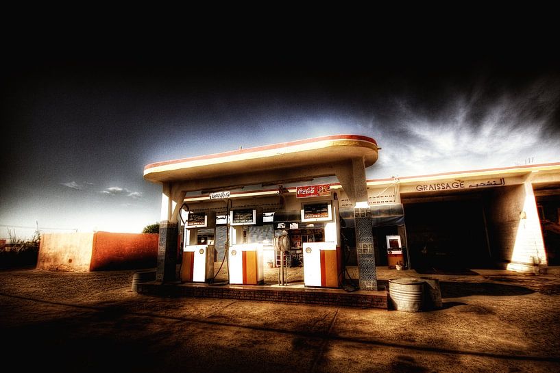 Tankstelle in Marokko von Frank Kanters