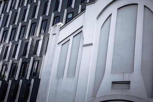 architectuur in Lodz Polen, oud en nieuw