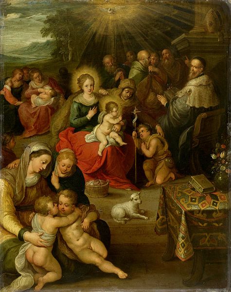 Allegorie op het Christuskind als het lam Gods, Frans Francken (II) van Meesterlijcke Meesters