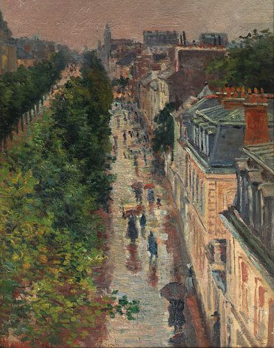 Maximilien Luce, Straatscène in Parijs, 1896
