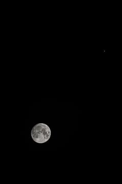 Mond und Jupiter von Jan Georg Meijer