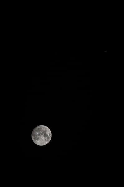 Moon and Jupiter by Jan Georg Meijer
