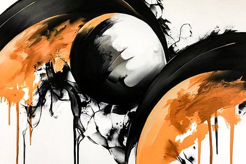 Abstract kunstwerk met bogen