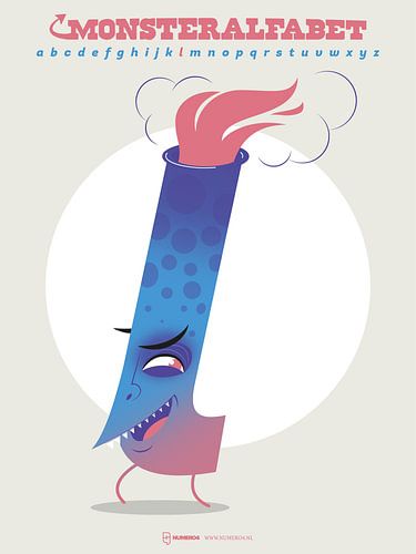 Lettre de l'alphabet des monstres L