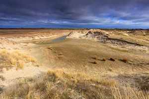 Onweersbui op De Slufter nabij De Koog, Texel van Rob Kints