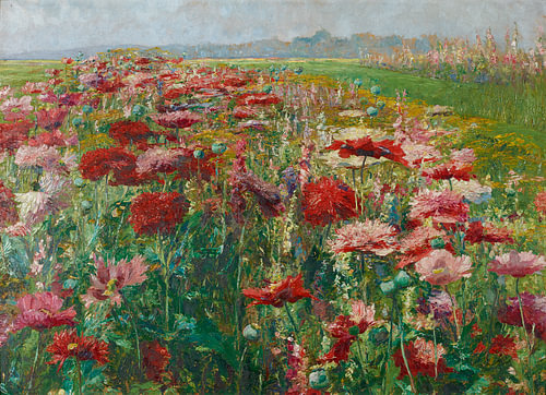 Olga Wisinger-Florian - Bloeiende klaprozen, ca. 1900