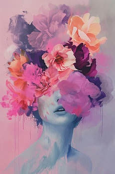 Douce étreinte de fleurs