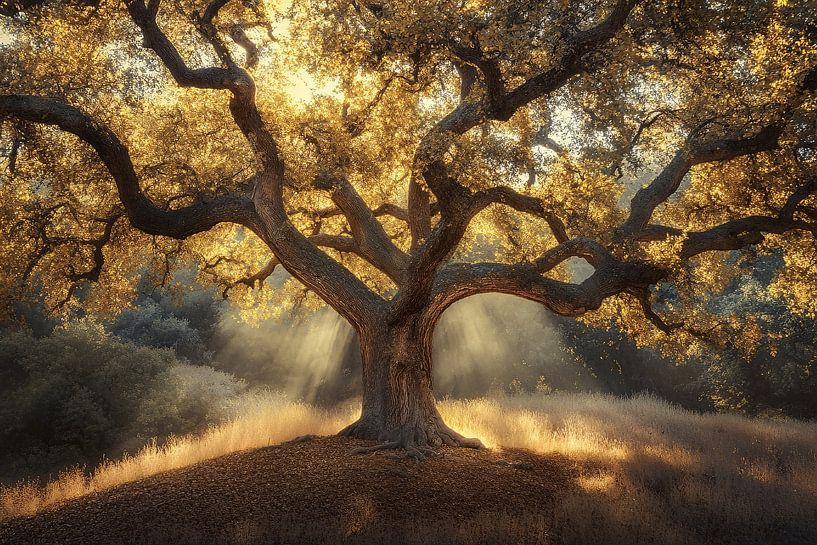 Tree in magical sunlight by Imperial Art House