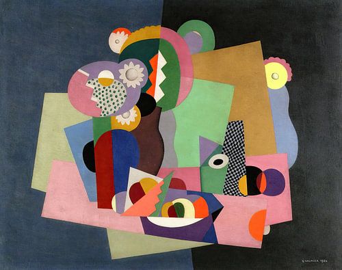 Bloemen en vruchten (- 1924) door Georges Valmier