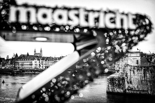 Stadsgezicht van Maastricht gezien via de Kerstster