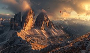 Alpenglanz beim Sonnenaufgang