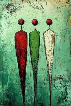 Abstracte Mensen van Kunst Kriebels