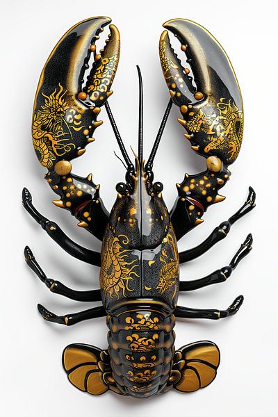 Hummer Luxe - Schwarzer Drachenhummer von Marianne Ottemann - OTTI