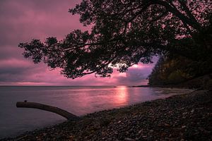 Ostseeküste auf der Insel Moen in Dänemark