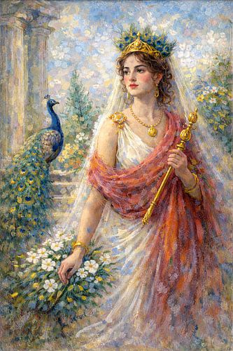 Painting of Juno, the Roman goddess.