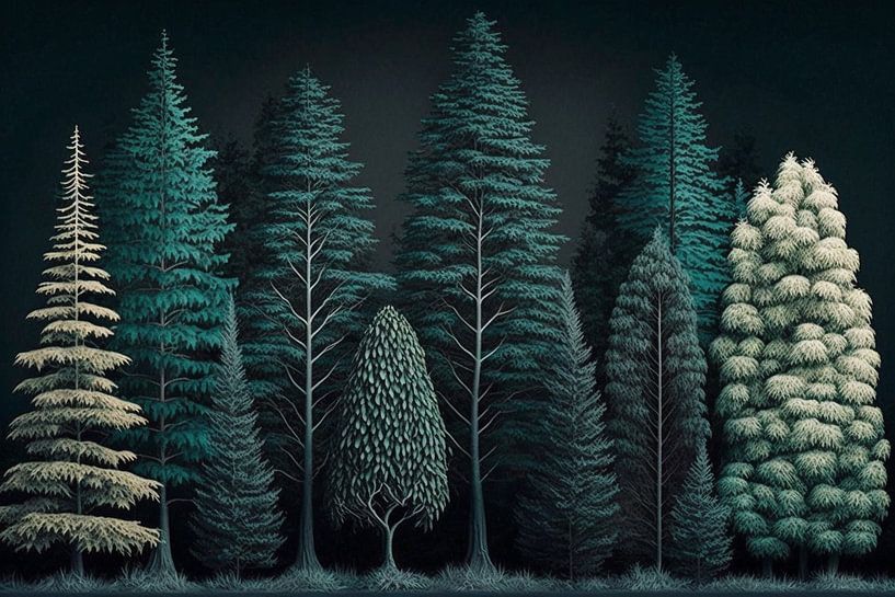 Forêt monochromatique par Vythryd Arts