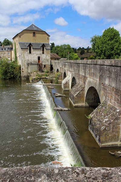 Picturesque Bridge, Fresnay-sur-Sarthe, France by Imladris Images