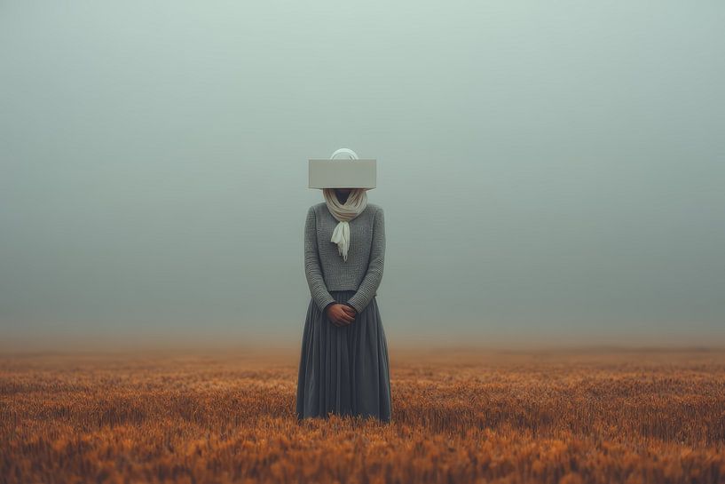 surreales Porträt Frau in Einsamkeit von Egon Zitter